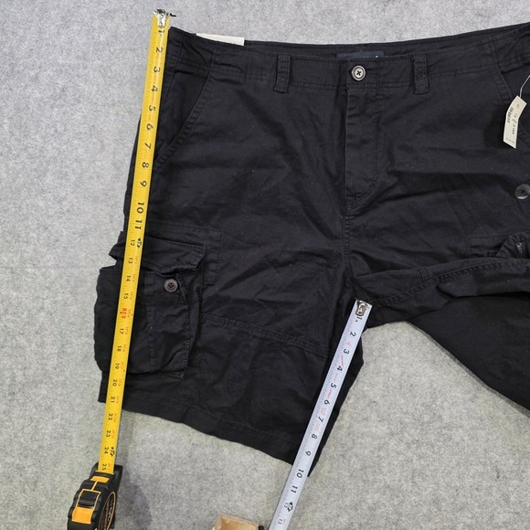 Aeropostale Shorts Mens 38 Black Cargo Stretch Cotton Casual Utility Pockets - Picture 12 of 16
